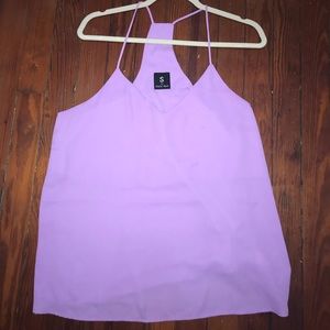 Lavender flowy tank top